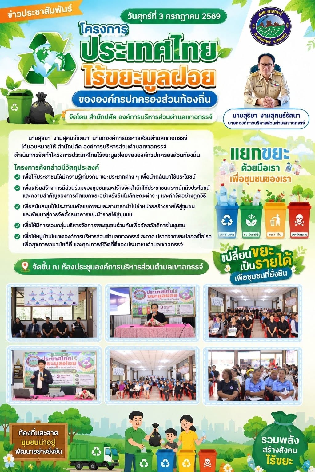 โครงการประเทศไทยไร้ขยะมูลฝอยขององค์กรปกครองส่วนท้องถิ่น
