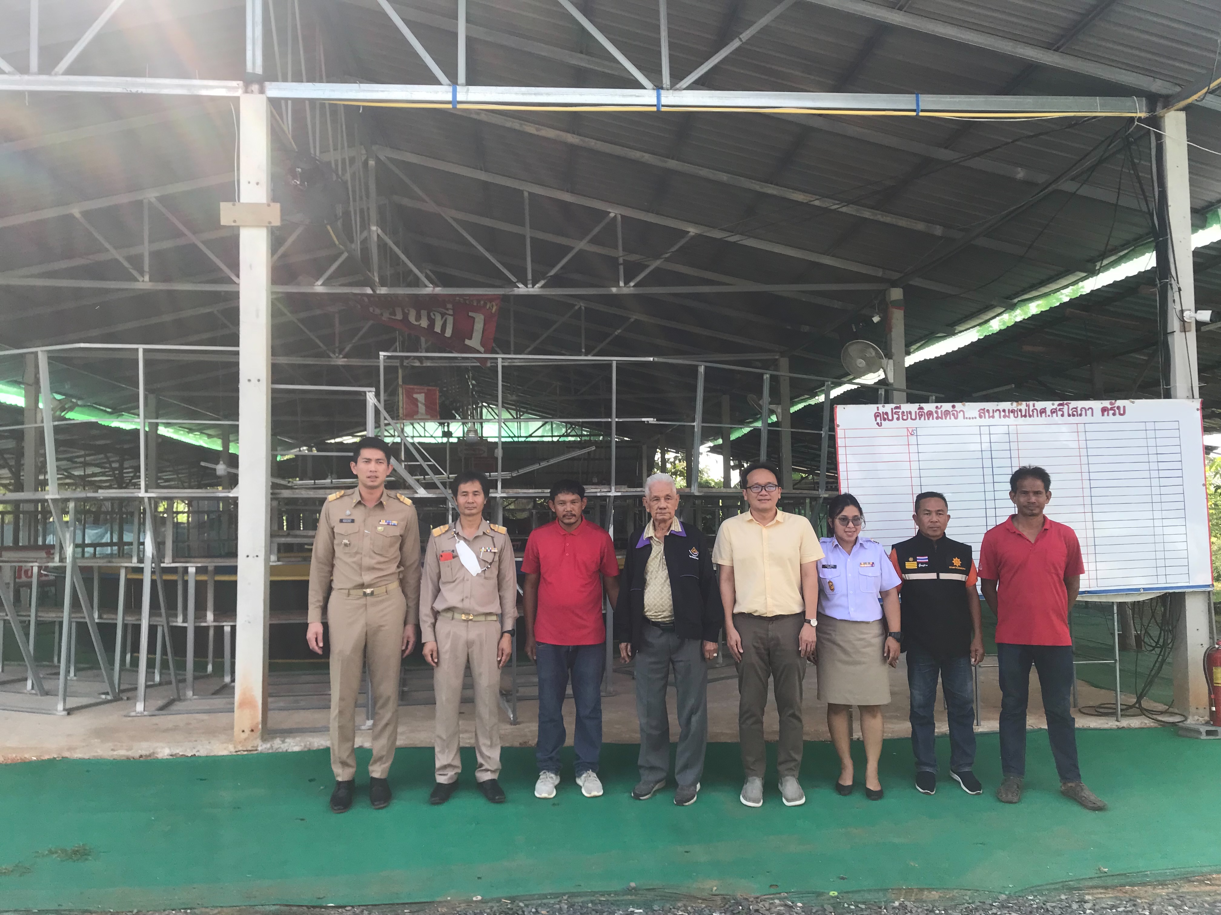 ตรวจสถานที่ขอต่ออายุใบอนุญาตให้ใช้สถานที่เล่นการพนันชนไก่